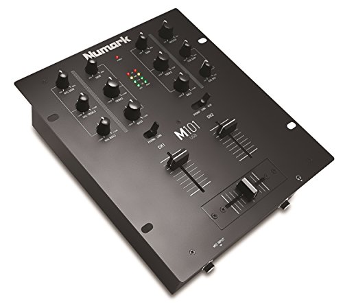 Numark M101USB - Mezclador de DJ Polivalente de 2 Canales, Instalable en Rack, con Ecualización de 2 Bandas, Entrada de Micrófono, Crossfader Reemplazable e Interfaz de Audio Incorporada Numark M101USB - Mezclador de DJ Polivalente de 2 Canales, Instalable en Rack, con Ecualización de 2 Bandas, Entrada de Micrófono, Crossfader Reemplazable e Interfaz de Audio Incorporada