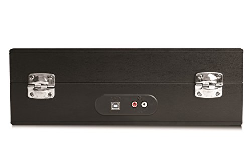 Numark PT01 Touring – Plato Giradiscos de Maleta Ultraportátil con Tres Velocidades (33 1/3, 45 y 78 rpm), Conectividad USB para Conversión,Altavoces Estéreo Integrados y Batería Recargable