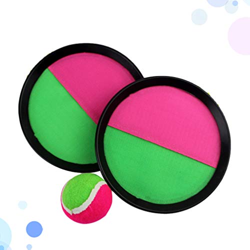 NUOBESTY Juego de Lanzamiento de Paleta Y Bola de Captura Juego de Paleta Autoadhesivo Juego de Lanzamiento de Pelota para Niños Juego de Interacción Al Aire Libre 3 Piezas NUOBESTY Juego de Lanzamiento de Paleta Y Bola de Captura Juego de Paleta Autoadhesivo Juego de Lanzamiento de Pelota para Niños Juego de Interacción Al Aire Libre 3 Piezas