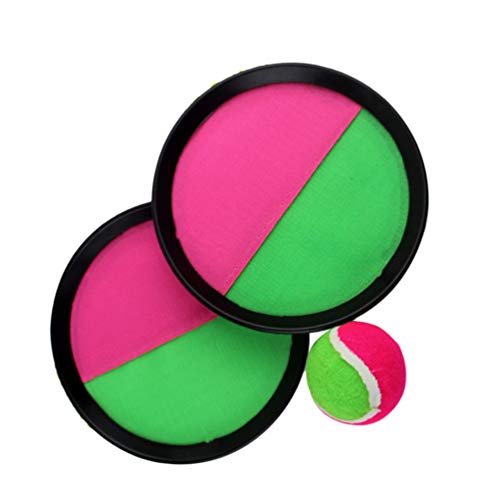 NUOBESTY Juego de Lanzamiento de Paleta Y Bola de Captura Juego de Paleta Autoadhesivo Juego de Lanzamiento de Pelota para Niños Juego de Interacción Al Aire Libre 3 Piezas NUOBESTY Juego de Lanzamiento de Paleta Y Bola de Captura Juego de Paleta Autoadhesivo Juego de Lanzamiento de Pelota para Niños Juego de Interacción Al Aire Libre 3 Piezas
