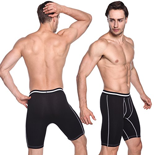 Nuofengkudu Hombre 4 Pack Bóxers Ajustados Largo Calzoncillos Bulge Ropa Interior Suave Elástico Compresión Shorts Underwear Mutande Hipster Tallas Grandes Nero/BLU/Grau/Rosso XXXXL Nuofengkudu Hombre 4 Pack Bóxers Ajustados Largo Calzoncillos Bulge Ropa Interior Suave Elástico Compresión Shorts Underwear Mutande Hipster Tallas Grandes Nero/BLU/Grau/Rosso XXXXL
