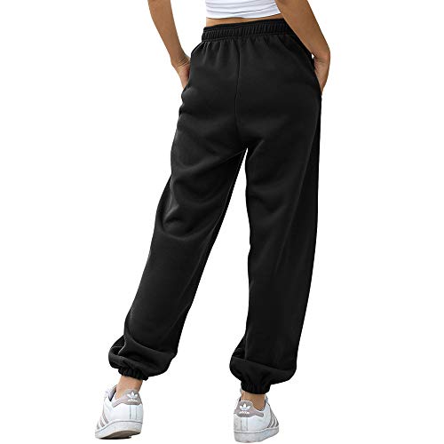 Nuofengkudu Mujer Harem Térmicos Jogging Pantalones Forro Polar con Bolsillos Elastica Cintura Alta Comodo Llanura Largos Pantalón Deportiva Jogger Pants Sweatpants Casual Ropa de Casa(Lana-Negro, XL) Nuofengkudu Mujer Harem Térmicos Jogging Pantalones Forro Polar con Bolsillos Elastica Cintura Alta Comodo Llanura Largos Pantalón Deportiva Jogger Pants Sweatpants Casual Ropa de Casa(Lana-Negro, XL)
