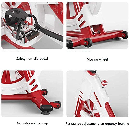 Nuokix Ciclismo Indoor Bicicleta estática, Ciclos Estudio de Ejercicio de Entrenamiento Máquinas cardiovasculares Actividades Indoor Bicicleta de Spinning, Asiento Ajustable Manillar máxima de 100 kg Nuokix Ciclismo Indoor Bicicleta estática, Ciclos Estudio de Ejercicio de Entrenamiento Máquinas cardiovasculares Actividades Indoor Bicicleta de Spinning, Asiento Ajustable Manillar máxima de 100 kg