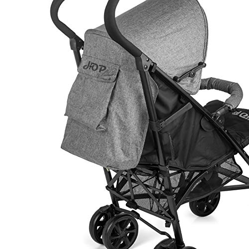 Nurse Hop Silla de Paseo de Plegado Tipo Paraguas, Chasis Aluminio, con Plástico de Lluvia, Black Melange Nurse Hop Silla de Paseo de Plegado Tipo Paraguas, Chasis Aluminio, con Plástico de Lluvia, Black Melange