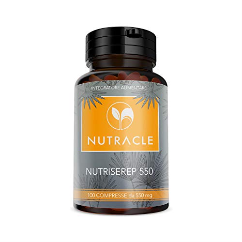 NUTRACLE NUTRISEREP 500 | 100 comprimidos de 550 mg | Serena Repens (Saw Palmetto) Para el bienestar de la próstata y del tracto urinario | Antioxidante natural, alta concentración de ácidos grasos NUTRACLE NUTRISEREP 500 | 100 comprimidos de 550 mg | Serena Repens (Saw Palmetto) Para el bienestar de la próstata y del tracto urinario | Antioxidante natural, alta concentración de ácidos grasos