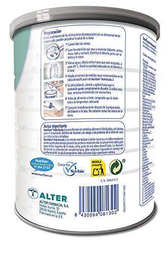 Nutribén Leche Hidrolizada 2 - 400 gr Nutribén Leche Hidrolizada 2 - 400 gr
