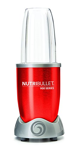 NutriBullet NB90928R Extractor de nutrientes original con recetario en español, ciclónico, apto lavavajillas, 900 W, alta velocidad 25.000 rpm, color rojo NutriBullet NB90928R Extractor de nutrientes original con recetario en español, ciclónico, apto lavavajillas, 900 W, alta velocidad 25.000 rpm, color rojo