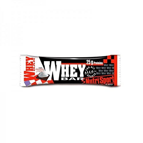 Nutrisport - Barrita Whey bar - 80g - Chocolate, Caja 12 Unidades Nutrisport - Barrita Whey bar - 80g - Chocolate, Caja 12 Unidades