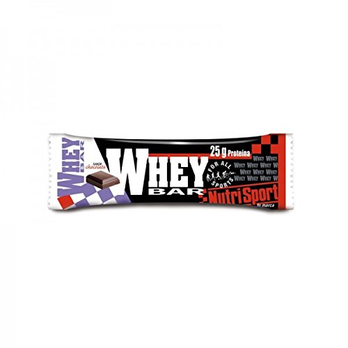Nutrisport - Barrita Whey bar - 80g - Chocolate, Caja 12 Unidades Nutrisport - Barrita Whey bar - 80g - Chocolate, Caja 12 Unidades
