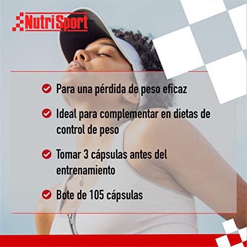 Nutrisport - Fatburner Caps, L-Carnitina, Quemagrasas, 105 cápsulas 1000 g Nutrisport - Fatburner Caps, L-Carnitina, Quemagrasas, 105 cápsulas 1000 g