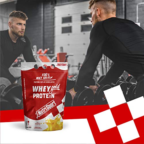 Nutrisport - Whey Gold Protein, Proteínas en Polvo para Batidos, Sabor Yogur Plátano, 2 kg Nutrisport - Whey Gold Protein, Proteínas en Polvo para Batidos, Sabor Yogur Plátano, 2 kg
