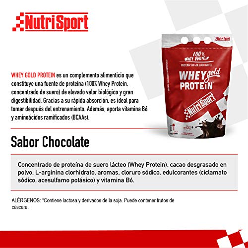 NutriSport Whey Gold Proteina, Suplemento - 500 gr