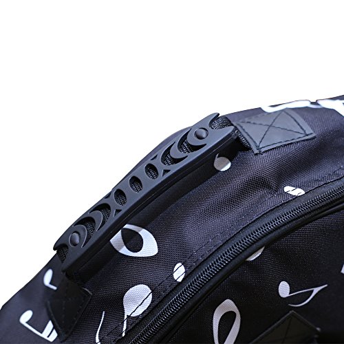 NUZAMAS - Bolsa de transporte para guitarra acolchada, Oxford, tamaño de 39,40,41 pulgadas, correas de hombro ajustables dobles, bolsillo grande y 4 clips de página para libros de teclado NUZAMAS - Bolsa de transporte para guitarra acolchada, Oxford, tamaño de 39,40,41 pulgadas, correas de hombro ajustables dobles, bolsillo grande y 4 clips de página para libros de teclado