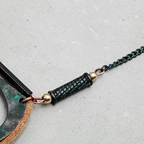 N/W Colgante de Borla marrón para Mujer, Collares de Cadena Larga, Cuentas de Cristal, Collar de aleación geométrica, diseños de Collares, joyería-pátina N/W Colgante de Borla marrón para Mujer, Collares de Cadena Larga, Cuentas de Cristal, Collar de aleación geométrica, diseños de Collares, joyería-pátina