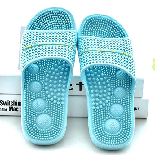 Nwarmsouth Sandalias con Puntera Abierta, Sandalias de Masaje cómodas, Tratamiento Ligero para los pies, Sandalias y Zapatillas Suaves, Azul Cielo_41, Sandalias de Ducha Antideslizantes