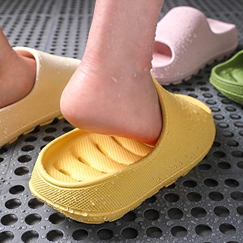 Nwarmsouth Zapatillas de Gimnasio de Suela Blanda, Sandalias Acolchadas súper Suaves, Zapatillas de Masaje para baño-Yellow_38-39, Zapatos de Playa y Piscina para Ducha Nwarmsouth Zapatillas de Gimnasio de Suela Blanda, Sandalias Acolchadas súper Suaves, Zapatillas de Masaje para baño-Yellow_38-39, Zapatos de Playa y Piscina para Ducha