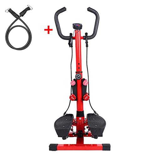 NXLWXN Paso Hidráulico para Deportes En El Hogar Fitness Stepper, Doble Poste Hidráulico De Masaje De Pies Pantalla LCD Reloj Electrónico con Reposabrazos,Rojo NXLWXN Paso Hidráulico para Deportes En El Hogar Fitness Stepper, Doble Poste Hidráulico De Masaje De Pies Pantalla LCD Reloj Electrónico con Reposabrazos,Rojo