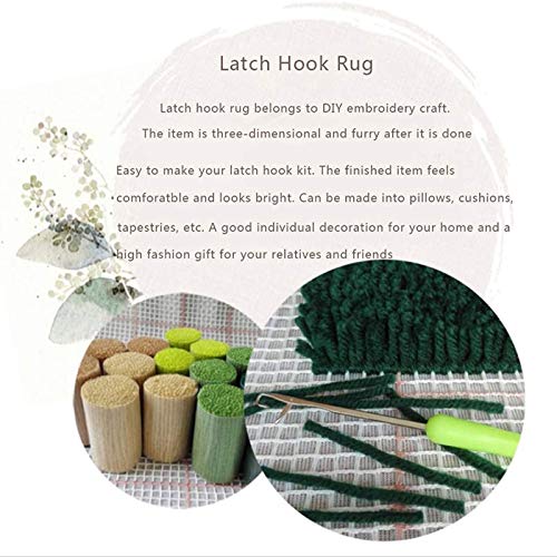 NZHK 3D Latch Hook Rug Kits Kit de Ganchillo Alfombra Alfombra Bordado Conjunto Hacer Manualidades para niños/Adultos 20.5" x 15",B NZHK 3D Latch Hook Rug Kits Kit de Ganchillo Alfombra Alfombra Bordado Conjunto Hacer Manualidades para niños/Adultos 20.5" x 15",B
