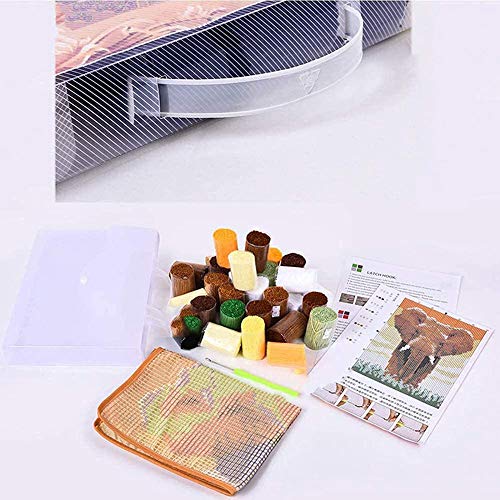 NZHK 3D Latch Hook Rug Kits Kit de Ganchillo Alfombra Alfombra Bordado Conjunto Hacer Manualidades para niños/Adultos 20.5" x 15",B NZHK 3D Latch Hook Rug Kits Kit de Ganchillo Alfombra Alfombra Bordado Conjunto Hacer Manualidades para niños/Adultos 20.5" x 15",B