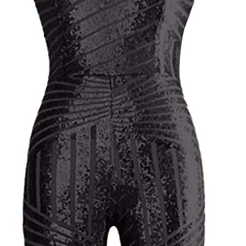 O-Cuello De Las Mujeres con Lentejuelas Fuera del Hombro Mono Sin Mangas Mono Cuello Rojoondo Sin Mangas O-Cuello De Las Mujeres con Lentejuelas Fuera del Hombro Mono Sin Mangas Mono Cuello Rojoondo Sin Mangas