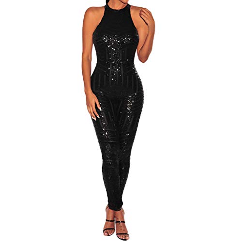 O-Cuello De Las Mujeres con Lentejuelas Fuera del Hombro Mono Sin Mangas Mono Cuello Rojoondo Sin Mangas O-Cuello De Las Mujeres con Lentejuelas Fuera del Hombro Mono Sin Mangas Mono Cuello Rojoondo Sin Mangas