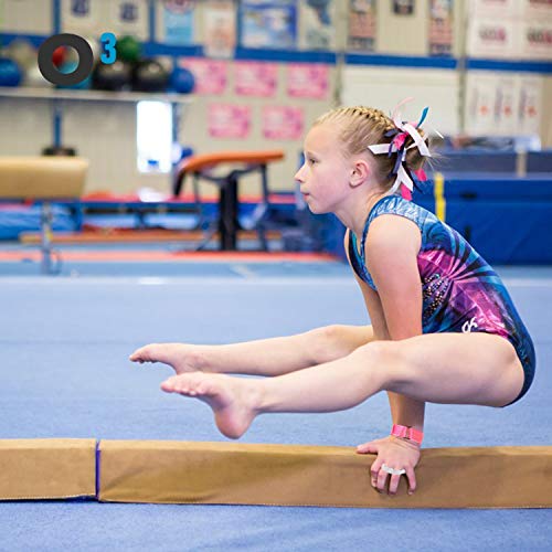 O3 - Manoplas de gimnasia para niños - Perfecto para el gimnasio en el suelo, los agrados (también para barras) - Protege la palma de las manos - Talla XS-S-M-L (M)