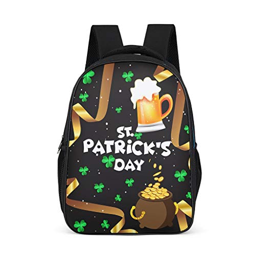 O3XEQ-8 St Patrick's Day City - Mochila de Yoga para Mujer Gris Gris Talla única