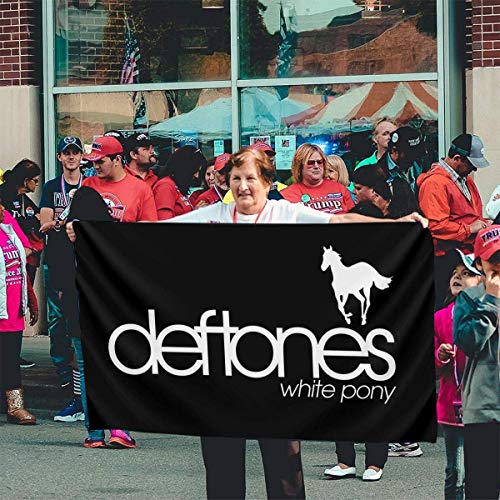 Oaqueen Banderas, 3x5 Foot Flag Deftones White Pony Flag Vivid Color and UV Fade Resistant with Brass Grommets 3 X 5 Feet 3x5'' Flag Oaqueen Banderas, 3x5 Foot Flag Deftones White Pony Flag Vivid Color and UV Fade Resistant with Brass Grommets 3 X 5 Feet 3x5'' Flag