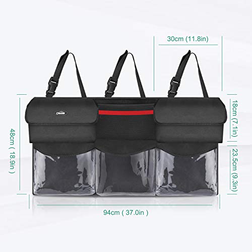 oasser Organizador Maletero Coche Organizador Coche Bolsa Maletero Coche para Furgoneta y Autocaravana 94x48x6.5cm 6 Bolsillos Tela Oxford 600D E6 oasser Organizador Maletero Coche Organizador Coche Bolsa Maletero Coche para Furgoneta y Autocaravana 94x48x6.5cm 6 Bolsillos Tela Oxford 600D E6