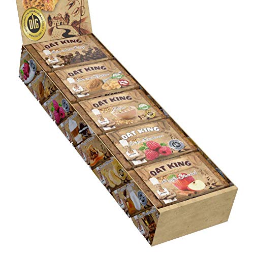 Oat King Energy Bar Avena cerrojo langkettige hidratos de carbono vegetariano Risch lactosa libre Vegan proteína 10 x Oat King Energy Bar Avena cerrojo langkettige hidratos de carbono vegetariano Risch lactosa libre Vegan proteína 10 x