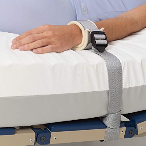 Obbocare | Inmovilización Paciente a Cama | Cinturón abdominal + Muñequera + Tobillera | Facil regulación mediante hebilla (Talla M)