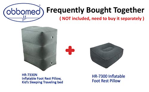 ObboMed HR-7300 Almohadillaplegable e inflabe reposapiés de Viaje- 36 x 28 x (12-17) cm -Reducir el Riesgo de sufriruna TVP - Uso casa, la Oficina, o para Viajes ObboMed HR-7300 Almohadillaplegable e inflabe reposapiés de Viaje- 36 x 28 x (12-17) cm -Reducir el Riesgo de sufriruna TVP - Uso casa, la Oficina, o para Viajes
