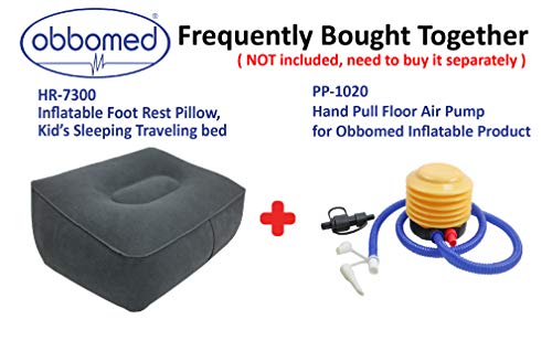 ObboMed HR-7300 Almohadillaplegable e inflabe reposapiés de Viaje- 36 x 28 x (12-17) cm -Reducir el Riesgo de sufriruna TVP - Uso casa, la Oficina, o para Viajes ObboMed HR-7300 Almohadillaplegable e inflabe reposapiés de Viaje- 36 x 28 x (12-17) cm -Reducir el Riesgo de sufriruna TVP - Uso casa, la Oficina, o para Viajes
