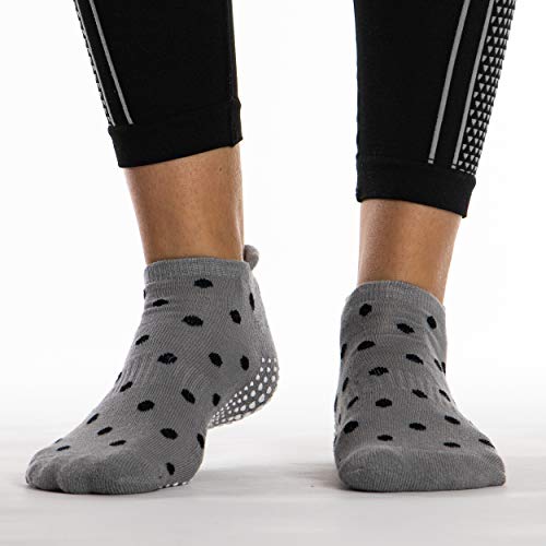 Occulto Calcetines Antideslizantes para Mujer y Hombre (2-4 Pares), Calcetines para Yoga y Pilates Mujer Hombre 2 Pares | Puntos 39-42