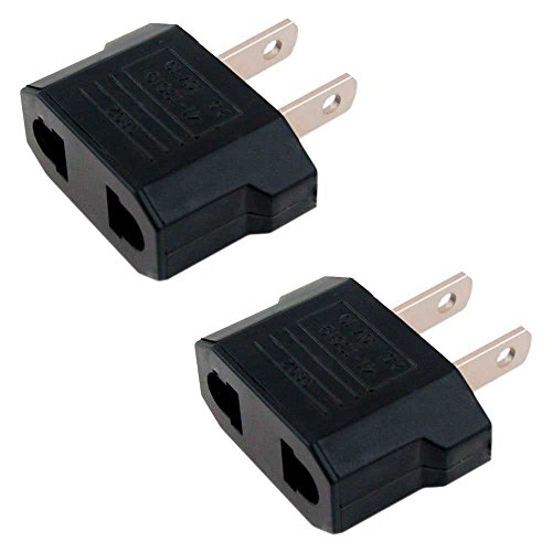 OcioDual 2 x Adaptador de Enchufe Viaje para Europa a EE.UU/USA/Americanos, China,Japón, Canadá ect