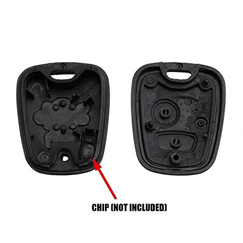 OcioDual Carcasa Funda Mando Llave Citroen C1 C2 C3 C5 Xsara Berlingo Saxo Picasso sin Espadin 2 Botones Button Remote Key Fob