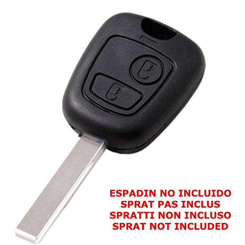 OcioDual Carcasa Funda Mando Llave Citroen C1 C2 C3 C5 Xsara Berlingo Saxo Picasso sin Espadin 2 Botones Button Remote Key Fob