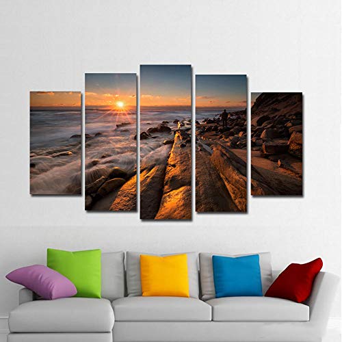 OCRTN Lienzo Impreso en Lienzo Pintura de Paisaje Marino de la Costa de Bulgaria decoración del hogar para Sala de Estar Impresiones de Carteles en Lienzo 5 Piezas - 30x40 30x60 30x80cm Sin Marco OCRTN Lienzo Impreso en Lienzo Pintura de Paisaje Marino de la Costa de Bulgaria decoración del hogar para Sala de Estar Impresiones de Carteles en Lienzo 5 Piezas - 30x40 30x60 30x80cm Sin Marco
