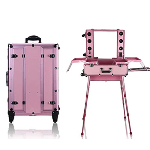OCYE Organizador para Cosméticos Lujoso con 4 Ruedas de Viaje extraíbles de 360 °, Maletín de Maquillaje Profesional con Espejo de Maquillaje y Patas Ajustables OCYE Organizador para Cosméticos Lujoso con 4 Ruedas de Viaje extraíbles de 360 °, Maletín de Maquillaje Profesional con Espejo de Maquillaje y Patas Ajustables