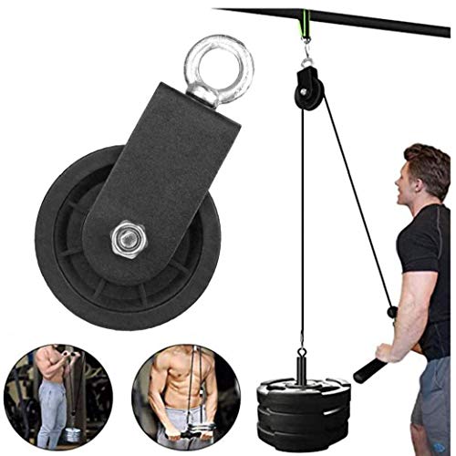 Odoukey Sistema de polea, polea de Cable Grados de rotación de la Rueda de tracción 360 para los Bloques de elevación, montacargas, Ascensor Escalera, Gym Equipment, DIY Proyectos Odoukey Sistema de polea, polea de Cable Grados de rotación de la Rueda de tracción 360 para los Bloques de elevación, montacargas, Ascensor Escalera, Gym Equipment, DIY Proyectos