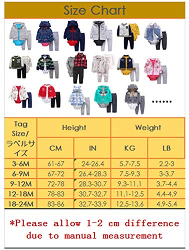 Odziezet Conjunto ReciƩn Nacido BebƩ Mono NiƱo NiƱa Abrigo Sudadera Invierno Primavera OtoƱo 3PC 3-18 Meses Odziezet Conjunto ReciƩn Nacido BebƩ Mono NiƱo NiƱa Abrigo Sudadera Invierno Primavera OtoƱo 3PC 3-18 Meses