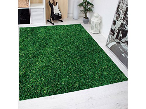 Oedim Alfombra Estampado Cesped Multicolor PVC | 95 cm x 165 cm| Moqueta PVC | Suelo vinilico | Decoración del Hogar