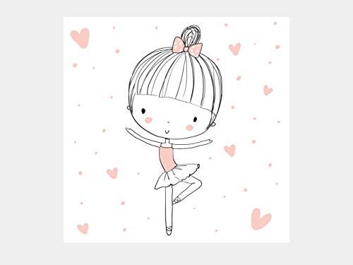 Oedim - Pack de 3 Cuadros Infantiles con Bailarinas, Cartón Ecológico, Diseño Elegante, Cantos Impresos, 40 x 40 cm Oedim - Pack de 3 Cuadros Infantiles con Bailarinas, Cartón Ecológico, Diseño Elegante, Cantos Impresos, 40 x 40 cm