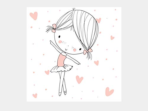 Oedim - Pack de 3 Cuadros Infantiles con Bailarinas, Cartón Ecológico, Diseño Elegante, Cantos Impresos, 40 x 40 cm Oedim - Pack de 3 Cuadros Infantiles con Bailarinas, Cartón Ecológico, Diseño Elegante, Cantos Impresos, 40 x 40 cm