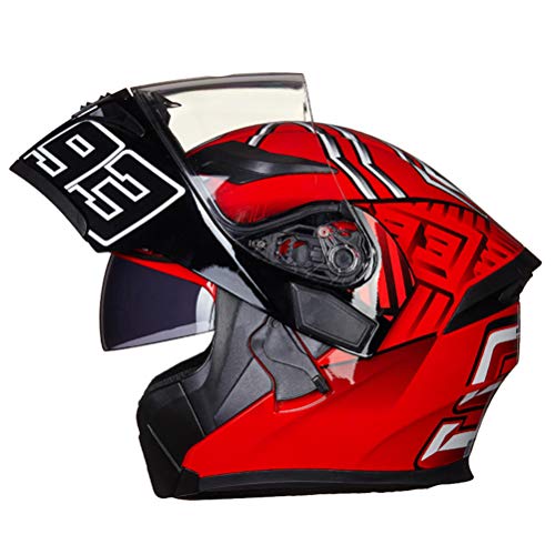 Off-Road Moto Motocicleta Casquillo abatible Unisex Adultos Antiincrustante Doble Lente Cascos integrales Motocross Gorras de Seguridad Off-Road Moto Motocicleta Casquillo abatible Unisex Adultos Antiincrustante Doble Lente Cascos integrales Motocross Gorras de Seguridad