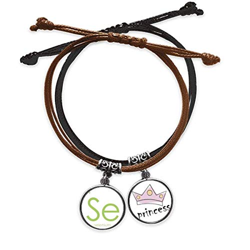 offbb Cuadro chalcogens período quimica Elementos Elemento Selenio se Pulsera Cuerda Mano Cadena Cuero Princesa Pulsera