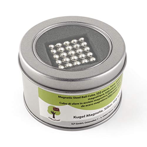 OfficeTree® 100 mini bolas magnéticas de neodimio de 5 mm de diámetro - Puzzle de dados - extra fuerte para pizarra magnética pizarra frigorífico OfficeTree® 100 mini bolas magnéticas de neodimio de 5 mm de diámetro - Puzzle de dados - extra fuerte para pizarra magnética pizarra frigorífico