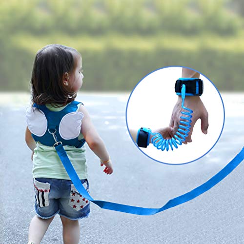 OFNMY Arnés para Bebé + Correa de Muñeca Arnés de Seguridad para Ideal para Paseo,Compra,Viajes,Caminar,etc (azul) OFNMY Arnés para Bebé + Correa de Muñeca Arnés de Seguridad para Ideal para Paseo,Compra,Viajes,Caminar,etc (azul)