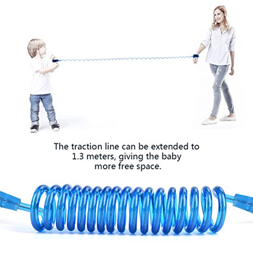 OFNMY Arnés para Bebé + Correa de Muñeca Arnés de Seguridad para Ideal para Paseo,Compra,Viajes,Caminar,etc (azul) OFNMY Arnés para Bebé + Correa de Muñeca Arnés de Seguridad para Ideal para Paseo,Compra,Viajes,Caminar,etc (azul)