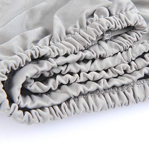 OFNMY Juego de 4 fundas de silla modernas para sillas de comedor, elásticas, con respaldo alto, extraíbles y lavables, fundas protectoras para sillas de comedor, hotel, boda, hogar, cocina (gris) OFNMY Juego de 4 fundas de silla modernas para sillas de comedor, elásticas, con respaldo alto, extraíbles y lavables, fundas protectoras para sillas de comedor, hotel, boda, hogar, cocina (gris)